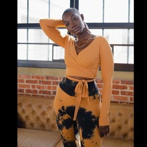 Small Balance Athletica Dancer Wrap Top, Flare, NWOT